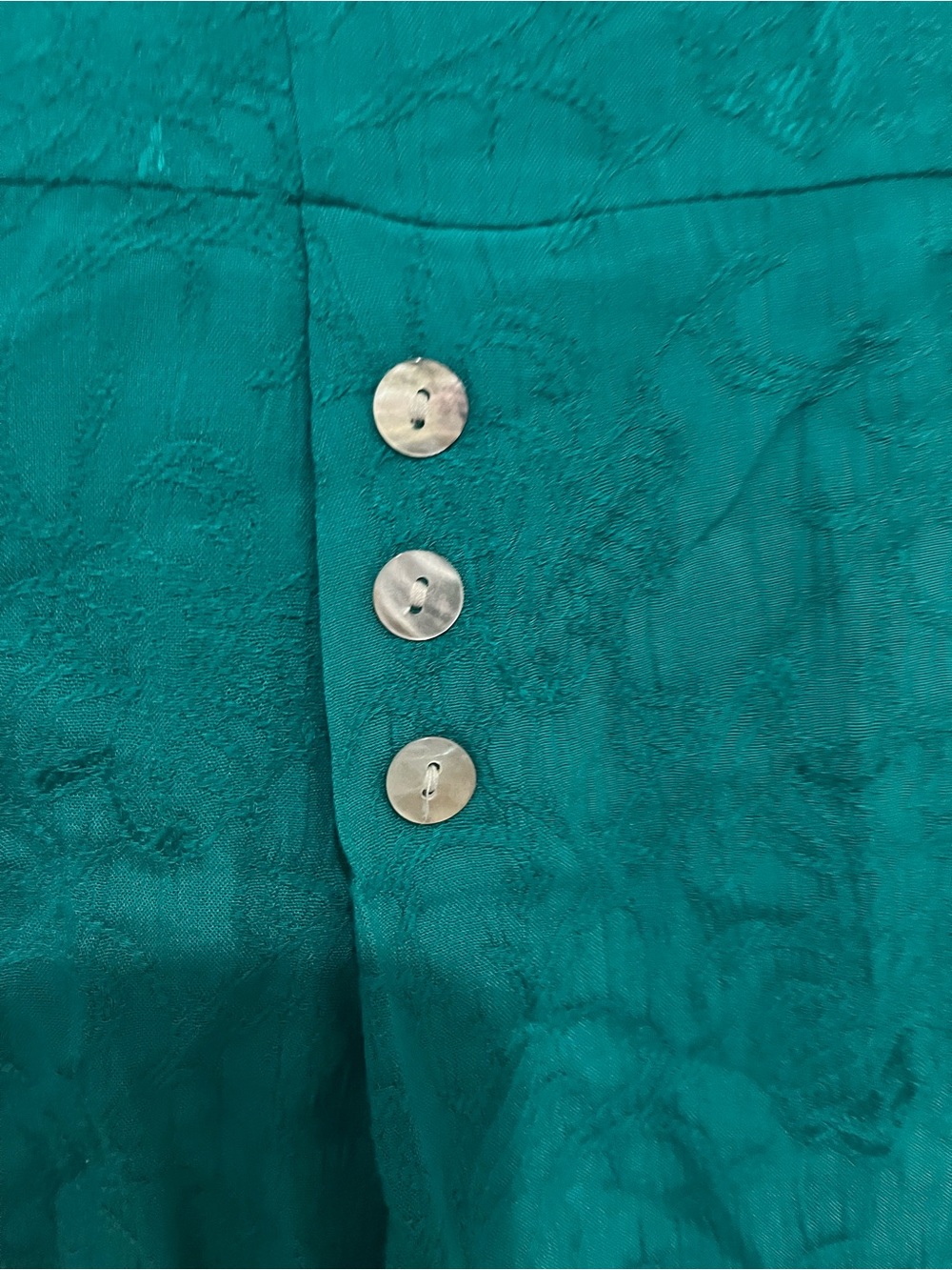 K Studio Teal Rayon Skirt Set - Vibrant Teal - Picture 4 of 6